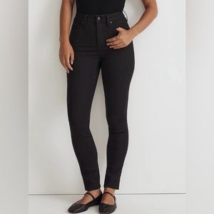 Madewell Curvy High Rise Skinny Black Jeans High Waist Size 28